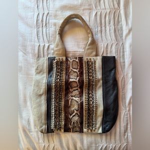 Isabella Fiore Leather Tote Bag